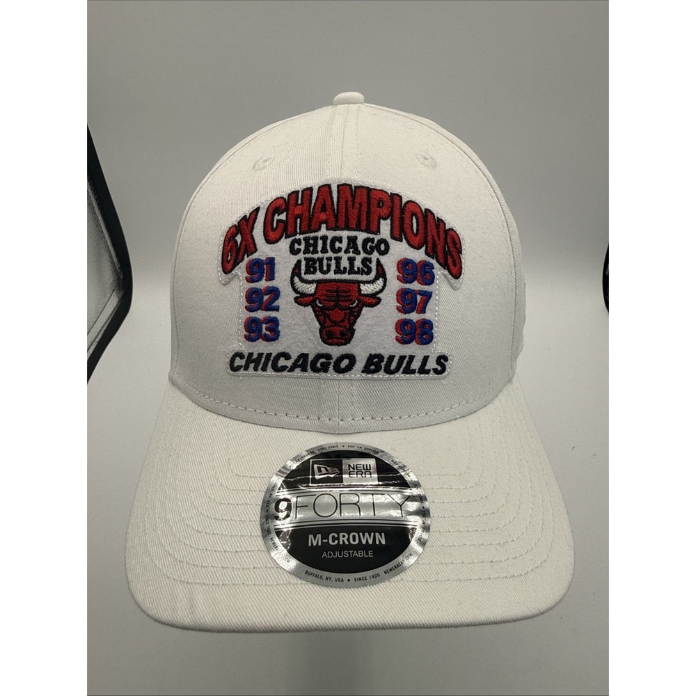 New Era‎ 9FORTY Chicago Bulls 6x Champions M-Crown Adjustable Hat Cap OSFM - NEW